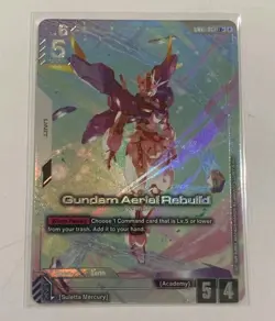 Gundam Aerial Rebuild LR+ GD01-067 Alt Art Foil Mint Gundam TCG Card Game - Image 1