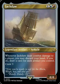 1 x Jackdaw - Foil Etched - Universes Beyond: Assassin's Creed - NM-Mint - MTG - Image 1