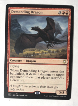 Demanding Dragon 120 Commander: Adventures in the Forgotten Realms MTG Magic NM - Image 1