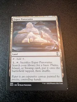 MTG Esper Panorama Miscut Misprint Streets of New Capenna Commander NM - Image 1
