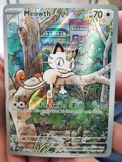 Pokemon TCG Meowth 106/094 Illustration Rare Near Mint Phantasmal Flames English - Image 1