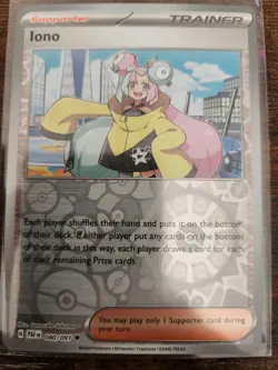 Pokemon TCG - Iono #080/091 Reverse Holo SV: Paldean Fates NM - Image 1