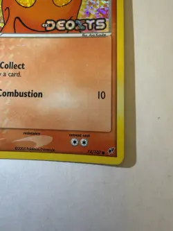 Pokemon TCG Slugma EX Deoxys Reverse Holo Common 74/107 2005 50 HP - Image 2