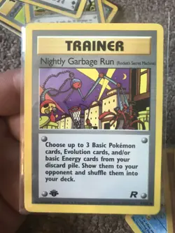 Nightly Garbage Run - 77/82 - Team Rocket Set - 1ST EDITION - Pokemon - NM - Image 1