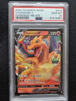 Charizard V PSA 10 Pokemon TCG SWSH Darkness Ablaze Gem Mint 019/189 - Image 1