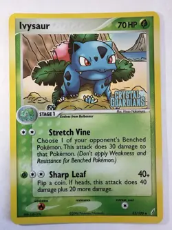 Pokemon TCG Ivysaur EX Crystal Guardians 35/100 Reverse Holo 2006 70 HP - Image 1