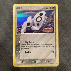 Aron 42/108 Reverse HOLO Stamped Pokemon Power Keepers Common 2007 LP - Image 1