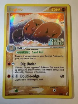 Pokemon TCG Dugtrio EX Crystal Guardians Reverse Holo Rare 5/100 2006 70 HP - Image 1