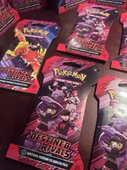 Pokemon TCG Destined Rivals Sleeved Booster Pack Lot of 10 New/Sealed - Image 3