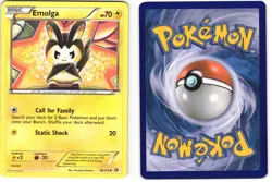 Emolga Uncommon Pokemon TCG Legendary Treasures 49/113 LP - Image 3