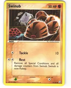 Swinub Common Pokemon TCG Team Rocket Returns 79/109 LP - Image 1