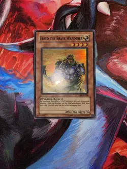 Yugioh! Freed the Brave Wanderer DR2-EN014 Super Rare Unlimited Light Play - Image 1