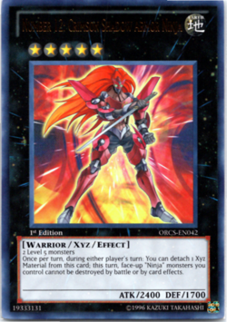 Number 12: Crimson Shadow Armor Ninja - Ultra Rare - ORCS-EN042 - 1st Ed Yugioh - Image 1