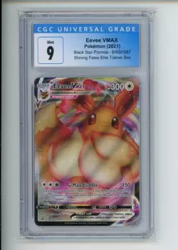 2021 Pokemon Shining Fates ETB Eevee VMAX SWSH087 Black Star Promo CGC 9 (116) - Image 1