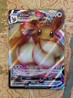 Pokemon Card TCG - Eevee VMAX SWSH087 Black Star Promo Shining Fates Near Mint - Image 1