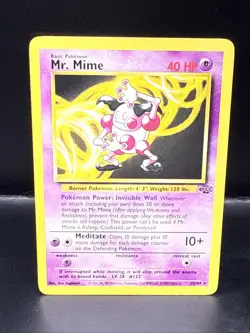 Pokemon TCG Mr. Mime 22/64 Jungle Set Unlimited Non-Holo Rare Card - Image 3