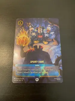 Disney Lorcana Whispers In The Well Spooky Sight Enchanted Holofoil 237/204 - Image 1