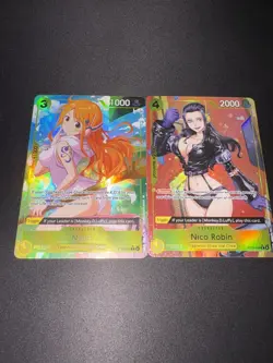 Nami Alternate Art ST29-008 + Nico Robin Alternate Art ST29-009 Egghead deck NM - Image 1