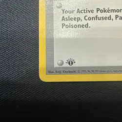 Pokemon Card - Full Heal 1st Edition Base Set (Shadowless) 82/102 Uncommon - Image 3