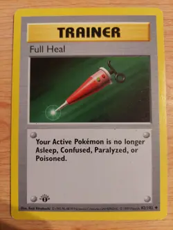 Full Heal - 82/102 (Base Set Shadowless) - Very Lightly Played VLP - 1st Edition - Image 1