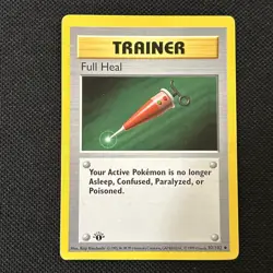 Full Heal 82/102 Base Set (Shadowless) Regular 1st Edition, Never Played ￼ - Image 1