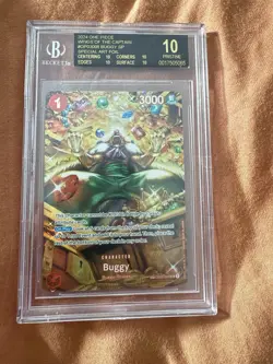 Buggy SP One Piece 2024 OP03-008 Wings of the Captain Buggy BGS Black Label - Image 1