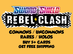 Pokemon TCG Sword & Shield Rebel Clash Near Mint Singles Choose Your Card - Image 1