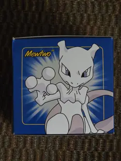 Pokemon Burger King 23k Gold Plated Trading Card Mewtwo Blue Box - Image 3