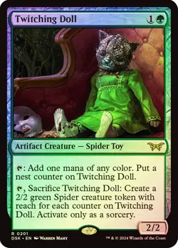 MTG FOIL Twitching Doll - Duskmourn: House of Horror #201 - Image 1