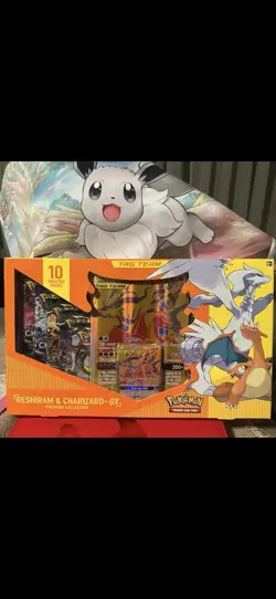 Pokemon GX Reshiram and Charizard Premium Collector's Box - Image 1