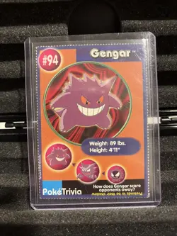 Gengar #94 Pokemon Burger King PokeTrivia Mewtwo Strikes Back - Image 1
