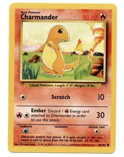 Pokemon Charmander 46/102 Base Set Unlimited - Image 1