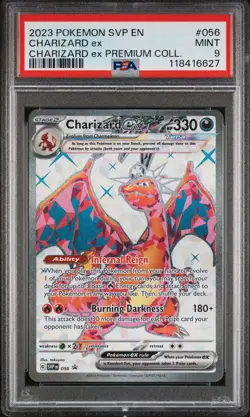 PSA 9 2023 Pokemon Black Star Promo #056 Charizard Ex Premium Collection - Image 1