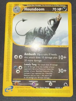 Pokemon Houndoom 12/144 Skyridge Regular NM - Image 1