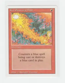 Magic the Gathering ~ MTG ~ 1x Red Elemental Blast ~ M/NM ~ REVISED - Image 1
