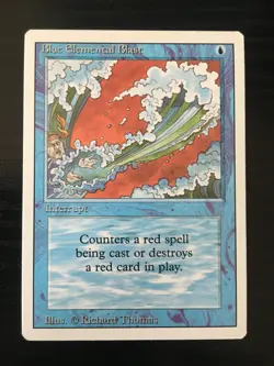 MTG x1 Blue Elemental Blast Island Interrupt Revised Magic the Gathering Card NM - Image 1