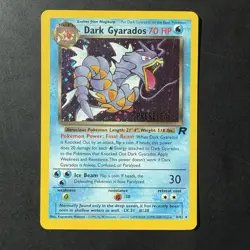 Pokemon Vintage Dark Gyarados #8/82 Holo Team Rocket Prerelease Promo WOTC - Image 1