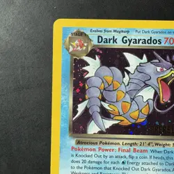 Pokemon Vintage Dark Gyarados #8/82 Holo Team Rocket Prerelease Promo WOTC - Image 2