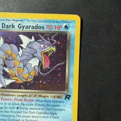 Pokemon Vintage Dark Gyarados #8/82 Holo Team Rocket Prerelease Promo WOTC - Image 3