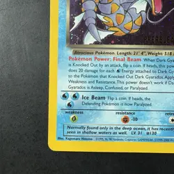 Pokemon Vintage Dark Gyarados #8/82 Holo Team Rocket Prerelease Promo WOTC - Image 5