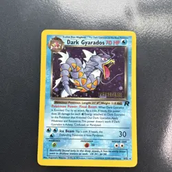 Pokemon Vintage Dark Gyarados #8/82 Holo Team Rocket Prerelease Promo WOTC L/P - Image 1