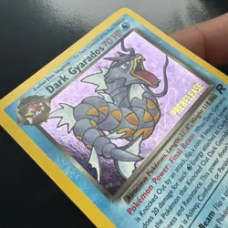 Pokemon Vintage Dark Gyarados #8/82 Holo Team Rocket Prerelease Promo WOTC L/P - Image 2