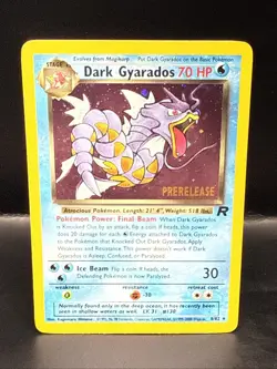 Pokemon Vintage Dark Gyarados 8/82 Holo Team Rocket Prerelease Promo WOTC AV - Image 2