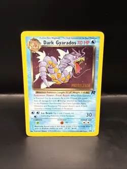Pokemon Vintage Dark Gyarados 8/82 Holo Team Rocket Prerelease Promo WOTC AV - Image 3
