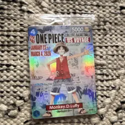 Bandai Namco One Piece Card Game US Voyage Promo Pack Monkey.D.Luffy - Image 1