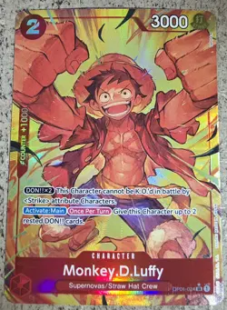 One Piece Monkey D Luffy Alt Art SR Premium Booster Best Vol. 1 PRB-01 English - Image 1
