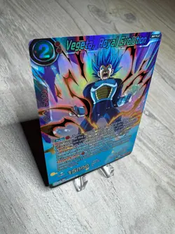 Vegeta Royal Evolution EB1-07 SR FOIL Gold Stamp Dragon Ball Super Card Game NM - Image 3