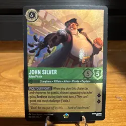 FOIL Disney Lorcana Fabled - John Silver - Alien Pirate - 89/204 Legendary FOIL - Image 1