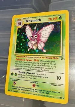 VENOMOTH 13/64 Jungle Holo Rare Unlimited Pokemon Card Vintage NM Unplayed 1999 - Image 3