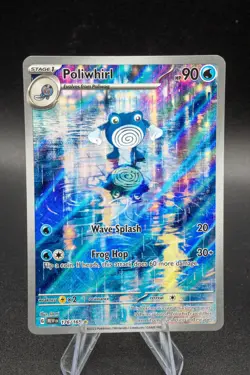 Poliwhirl 176/165 SV Pokemon TCG Scarlet & Violet 151 Illustration Rare IR LP ++ - Image 1